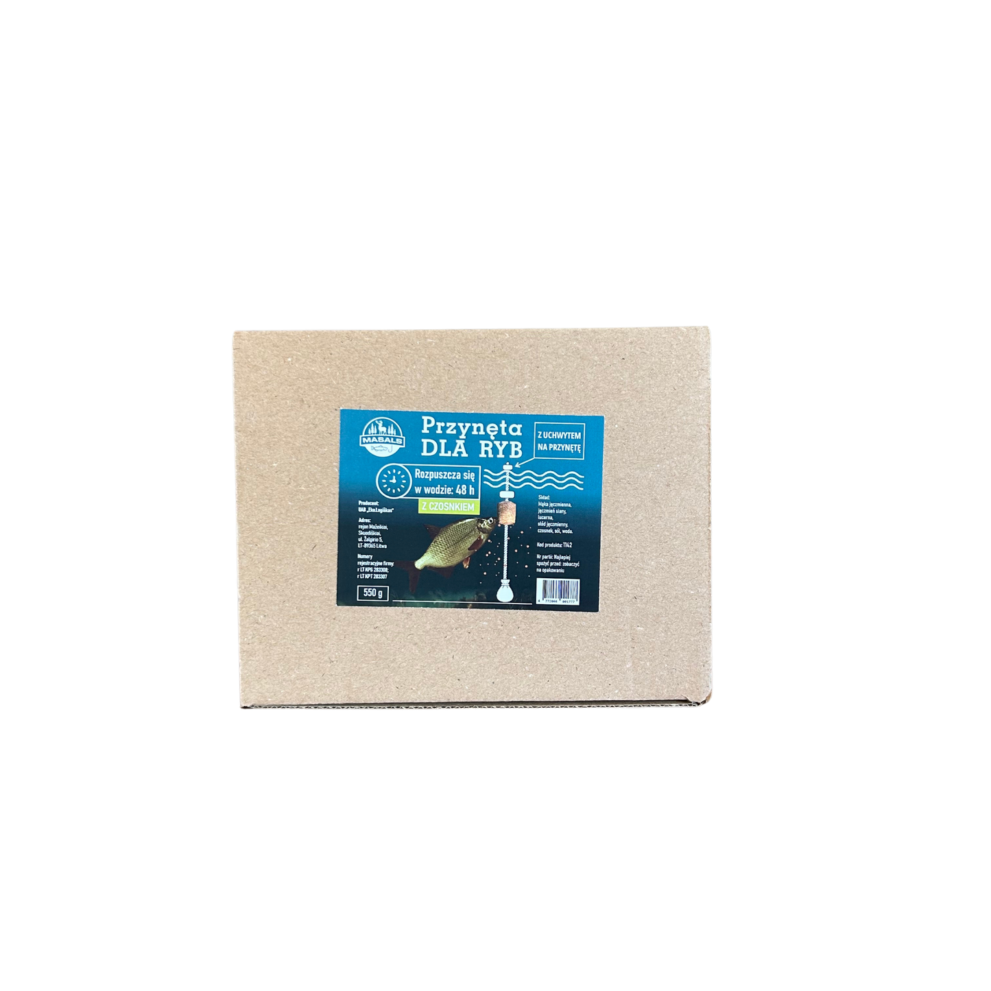 Masals fish attractant set with garlic flavor, includes complete system for effective fishing lure and bait preparation.