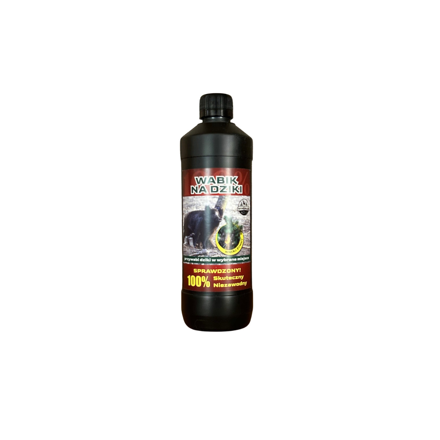 Masals Więcej soków wild boar attractant cream in a 500g container, natural scent for wildlife hunting, shown in the image.
