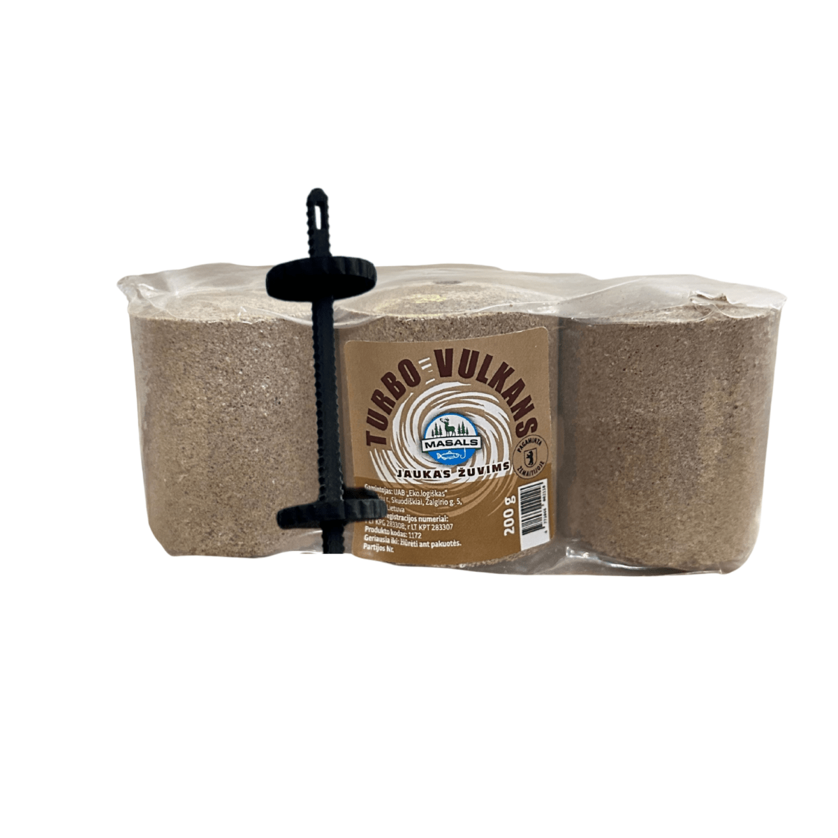 Turbo Vulkans – aktywna, bąbelkująca zanęta dla ryb (z uchwytem) - Masals PL